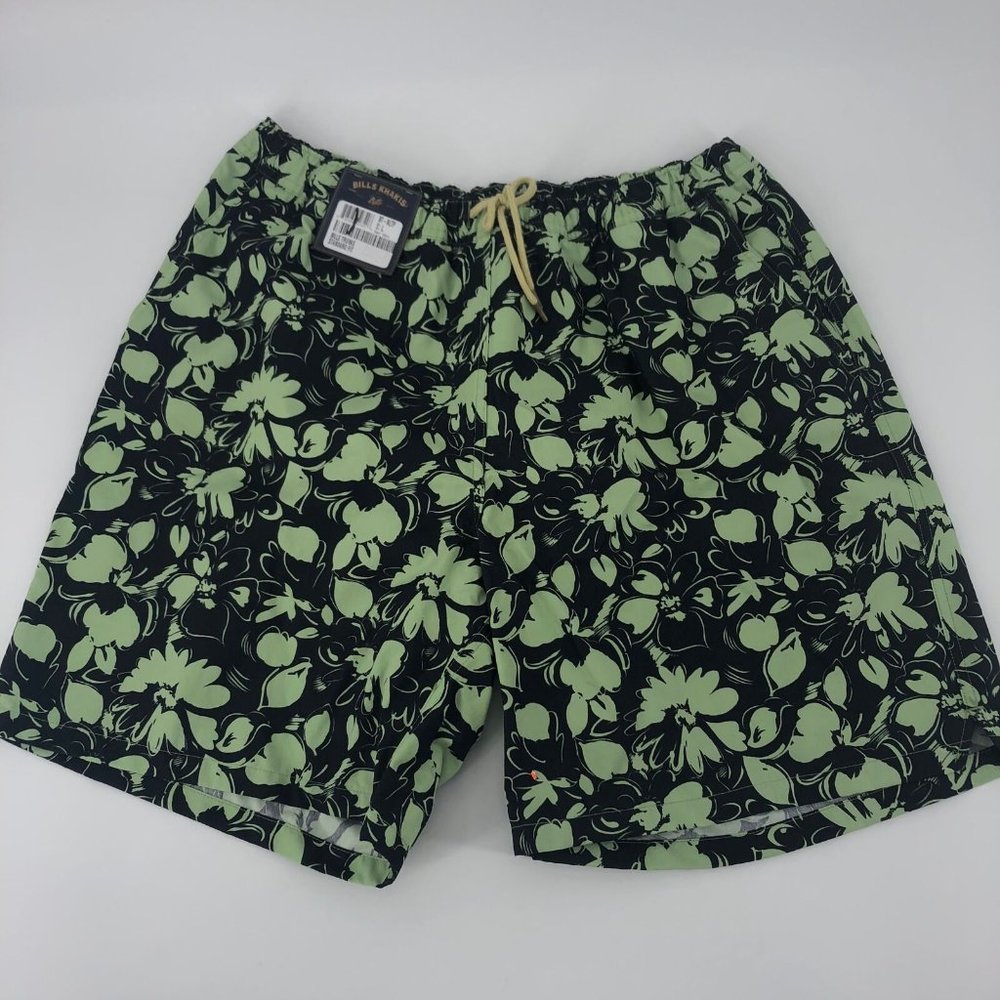 NWT Bills Khakis Floral Drawstring Swim Shorts